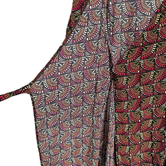 Silk & Salt Anthropologie Surplice Wrap Maroon Midi Dress Sz M - Picture 5 of 10